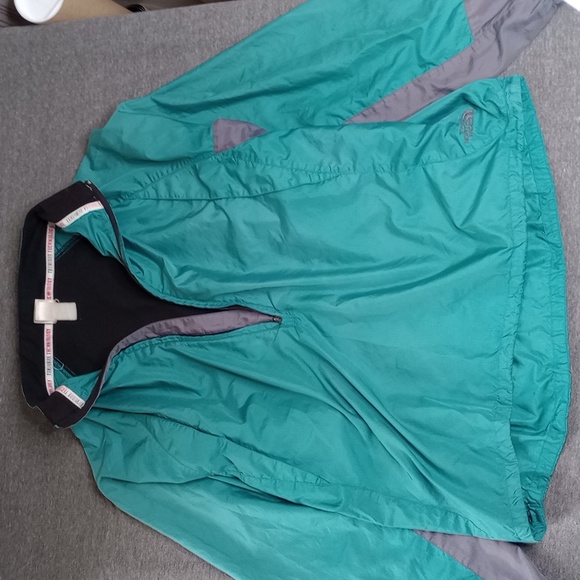 The North Face TEKWARE Jacket Adult Large Teal Gray Packable 90s Vintage Y2K - Picture 1 of 15